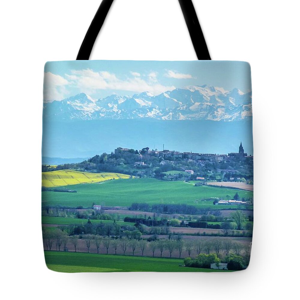 Adornment Tote Bag featuring the photograph Mountain Scenery 17 by Jean Bernard Roussilhe