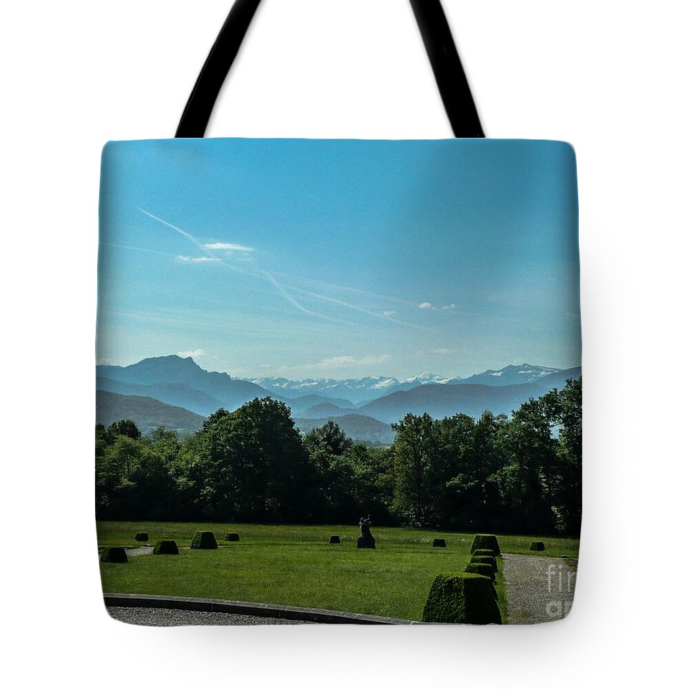 Adornment Tote Bag featuring the photograph Mountain Scenery 2 by Jean Bernard Roussilhe