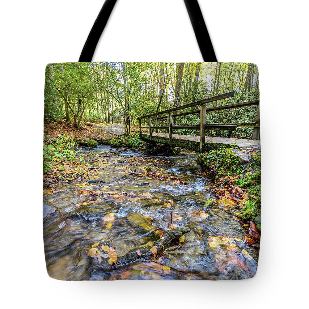 North Carolina Tote Bag featuring the photograph Mountain Stream #2 by Tim Stanley