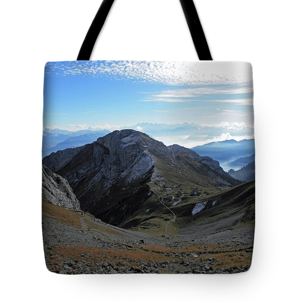 Mountain Tote Bag featuring the photograph Mountain View 3 by Pema Hou