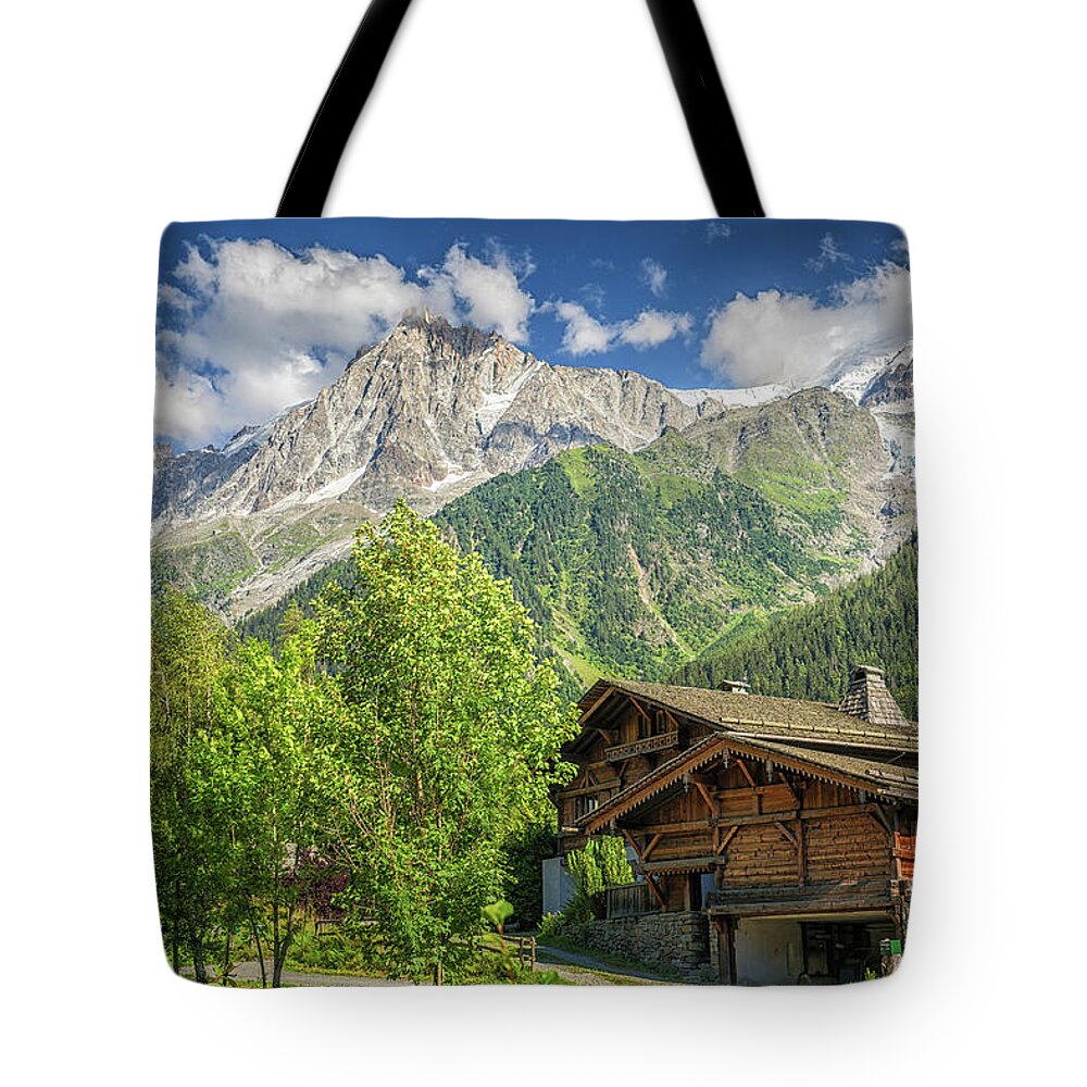Landscape Tote Bag featuring the photograph Mountain View by Chris Boulton