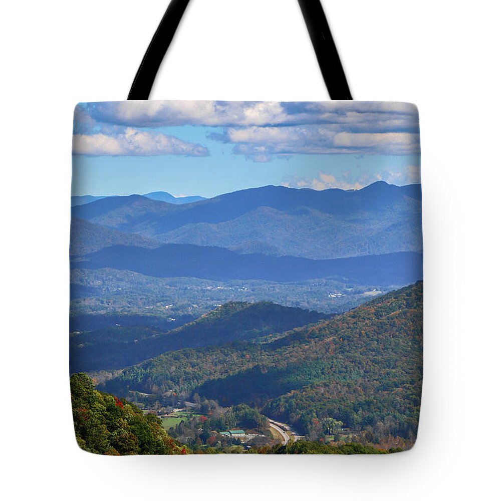 Mountain Tote Bag featuring the photograph Mountain View by Tom Claud