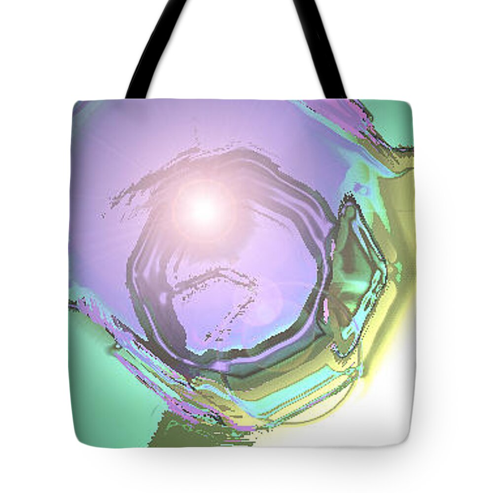 Moveonart! Digital Gallery Tote Bag featuring the digital art MoveOnArt Good Consciousness For The World by MovesOnArt Jacob