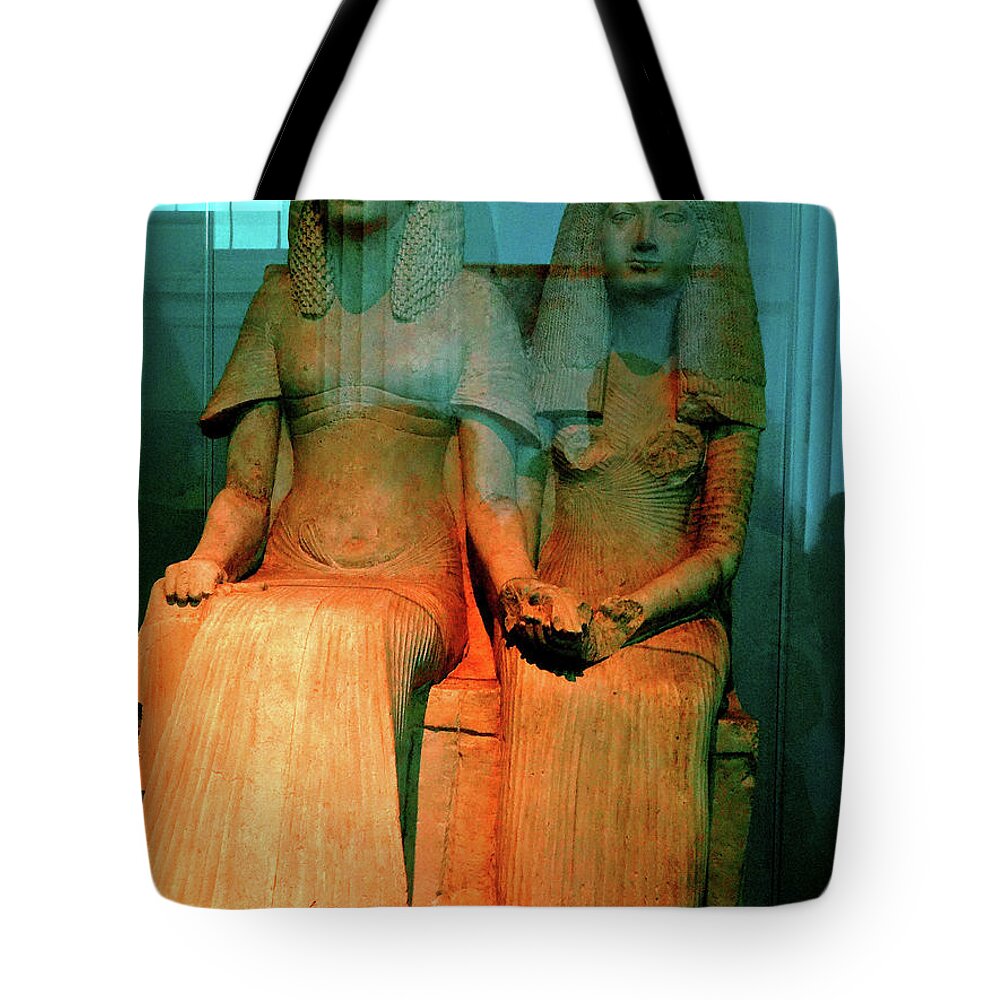 British Museum Tote Bag featuring the photograph Mr. And Mrs. Egypt by Ira Shander