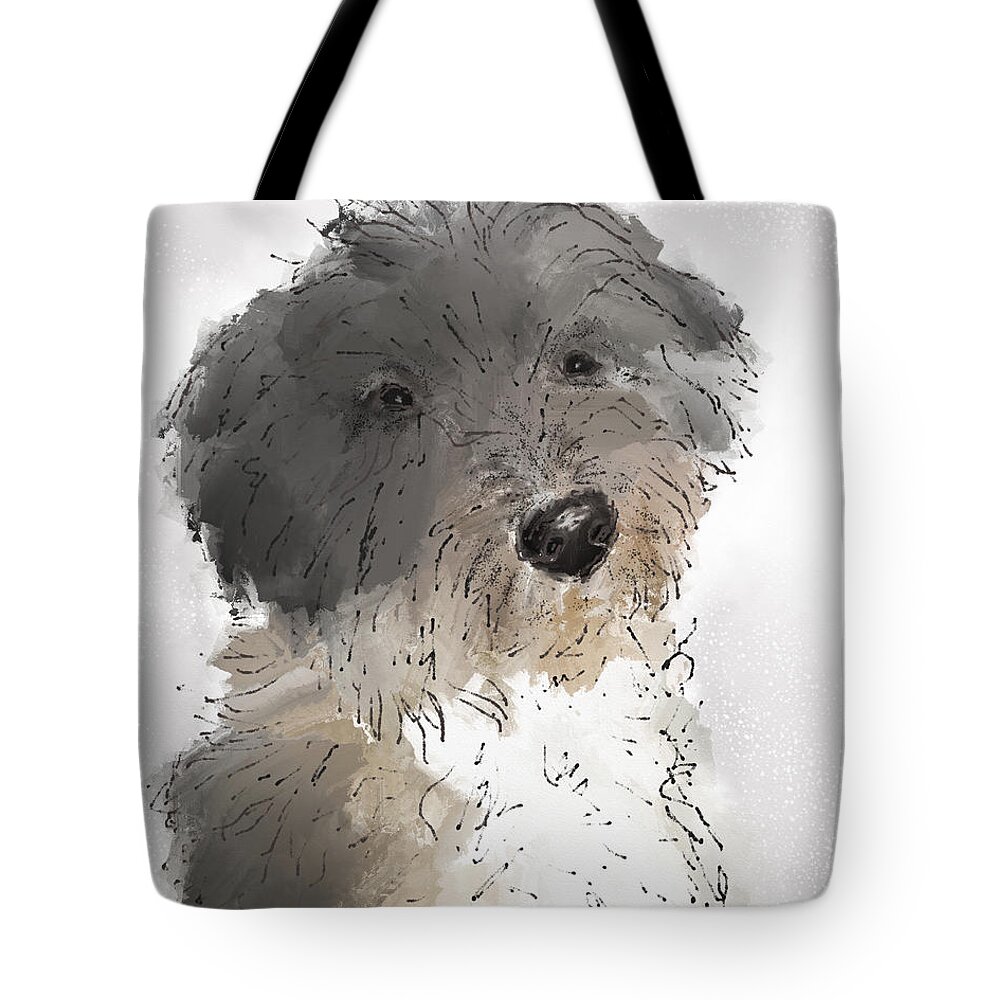 Havanese Tote Bag featuring the painting Mr. Personality by Diane Chandler
