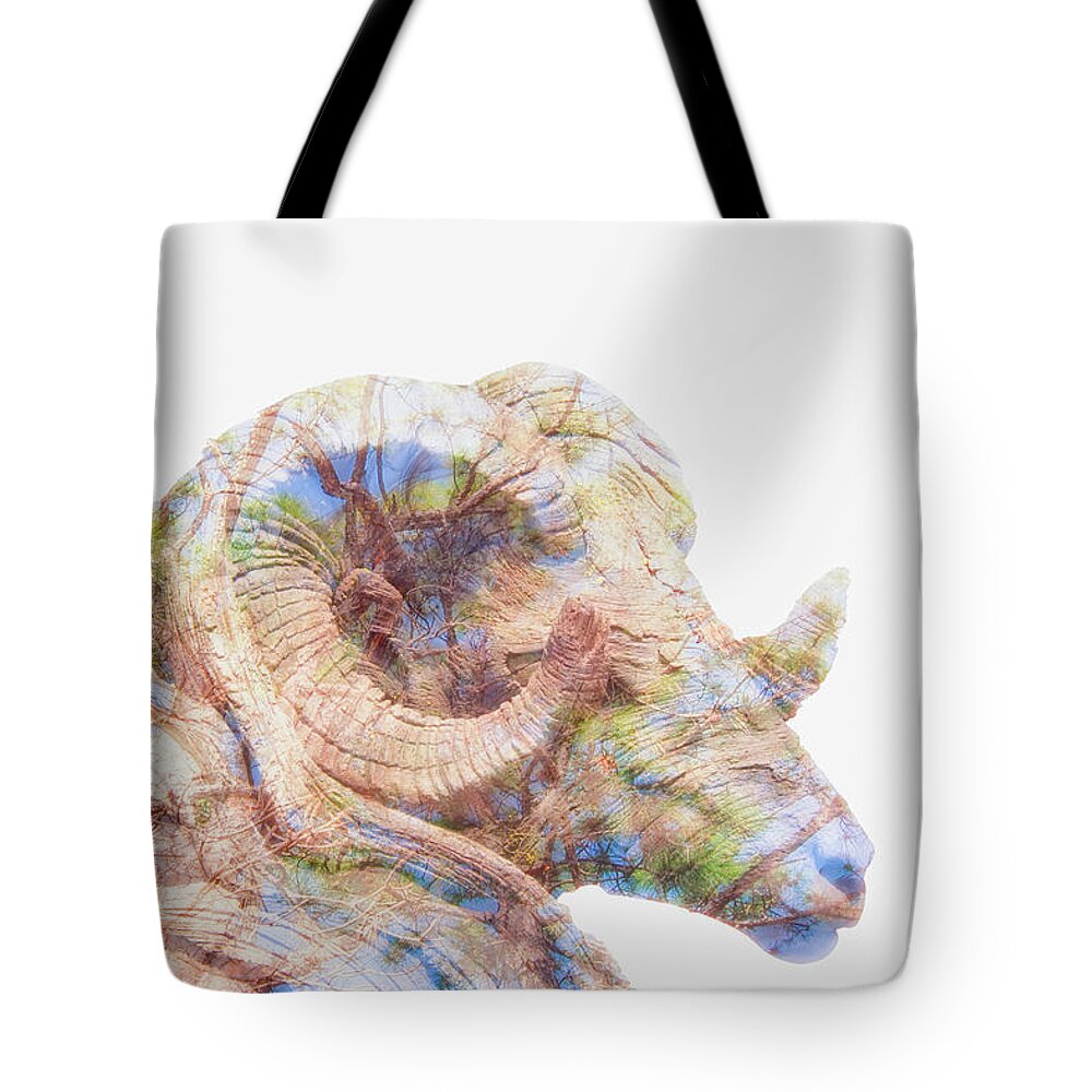 Animal Tote Bag featuring the photograph Mr Ram by Pamela Williams