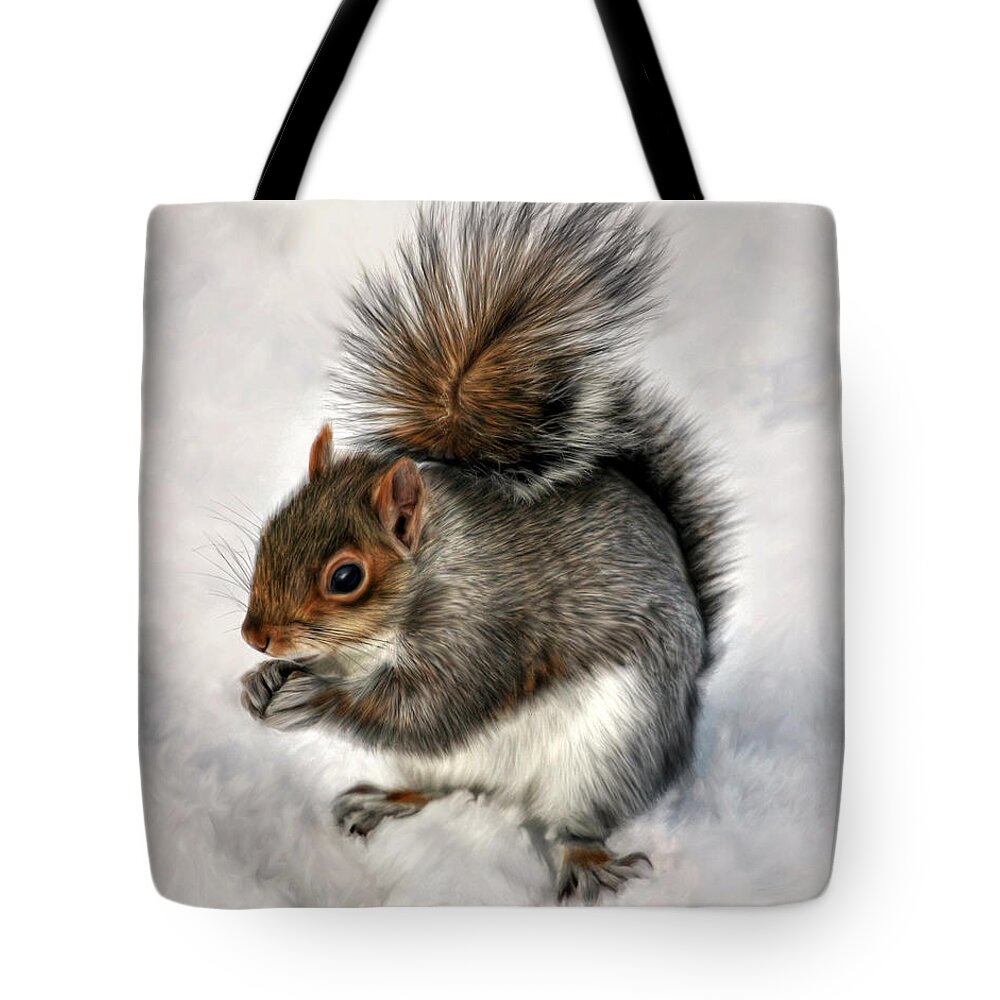 Squirrel Tote Bag featuring the photograph Mr. Squirrel by Pennie McCracken