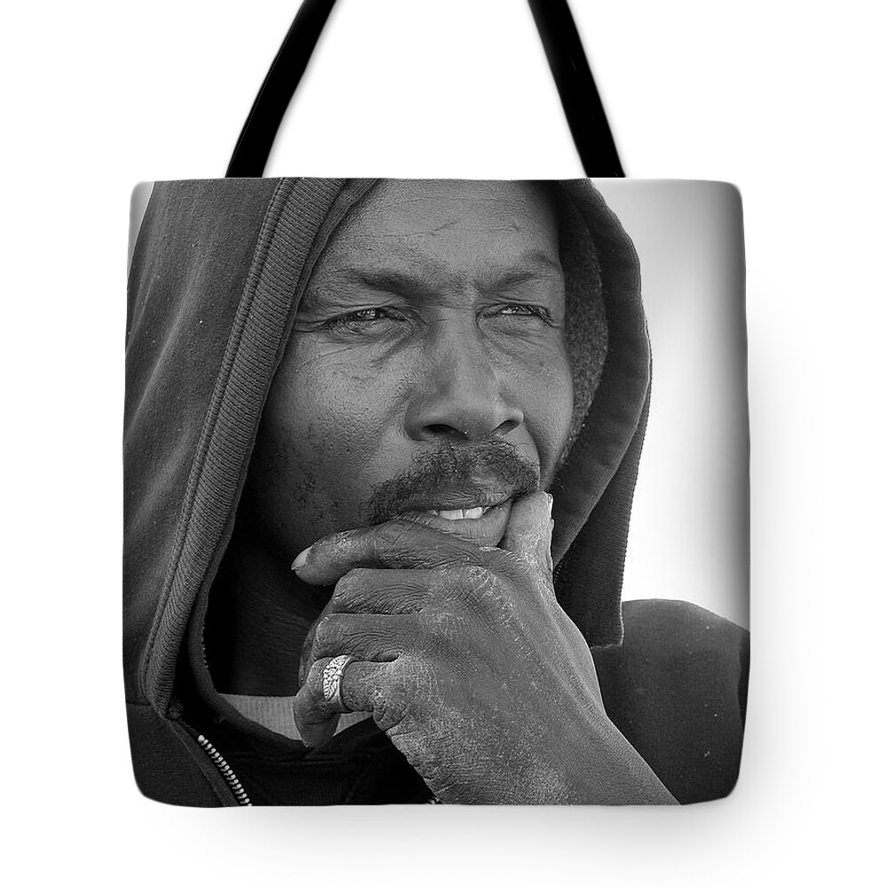 Portrait Tote Bag featuring the photograph Mr Willie Brown by DArcy Evans