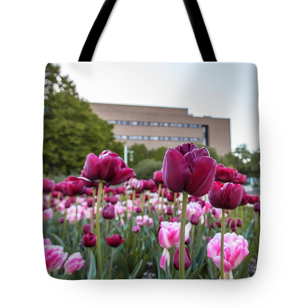 Big Ten Tote Bag featuring the photograph MSU Spring 21 by John McGraw