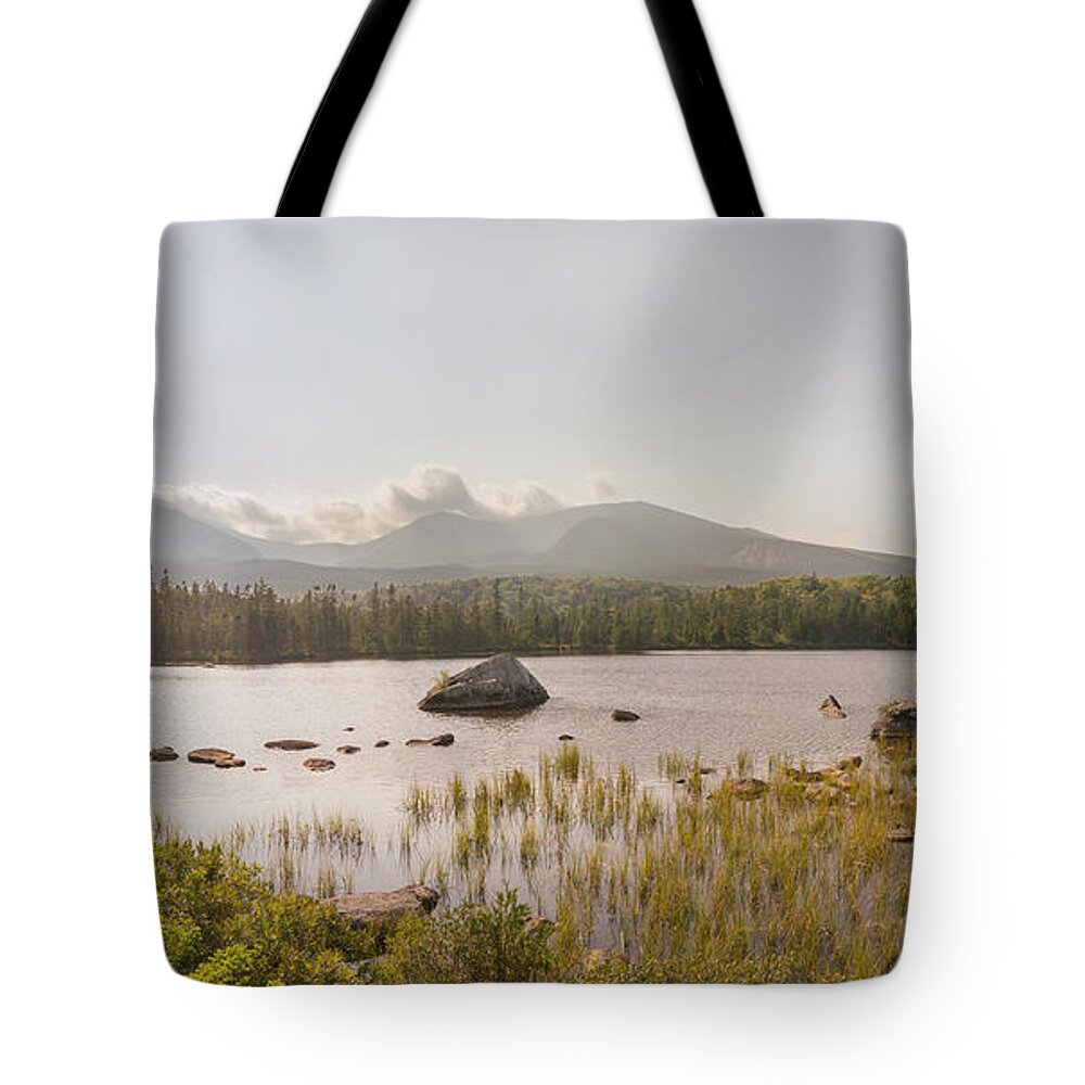 Mountain Tote Bag featuring the photograph Mt Katahdin Pano by Peter J Sucy
