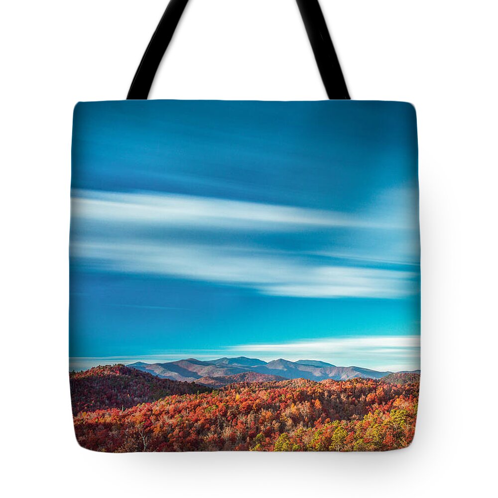 Asheville Tote Bag featuring the photograph Mt. Mitchell Long Exposure by Joye Ardyn Durham