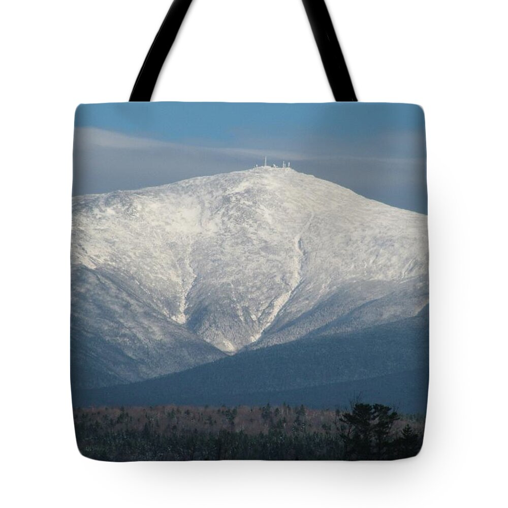Nature Tote Bag featuring the photograph M.T. Washington by Thomas Comeau
