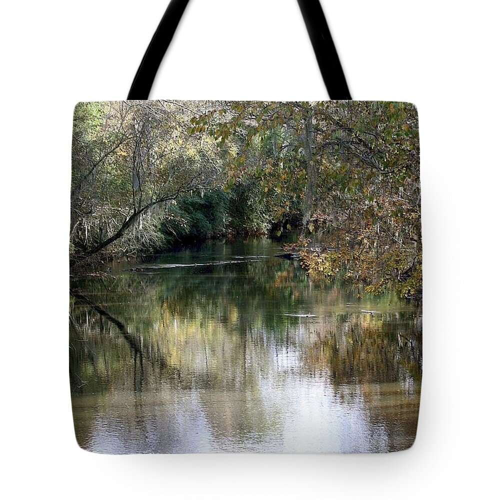 Muckalee Creek Tote Bag featuring the photograph Muckalee Creek by Jerry Battle