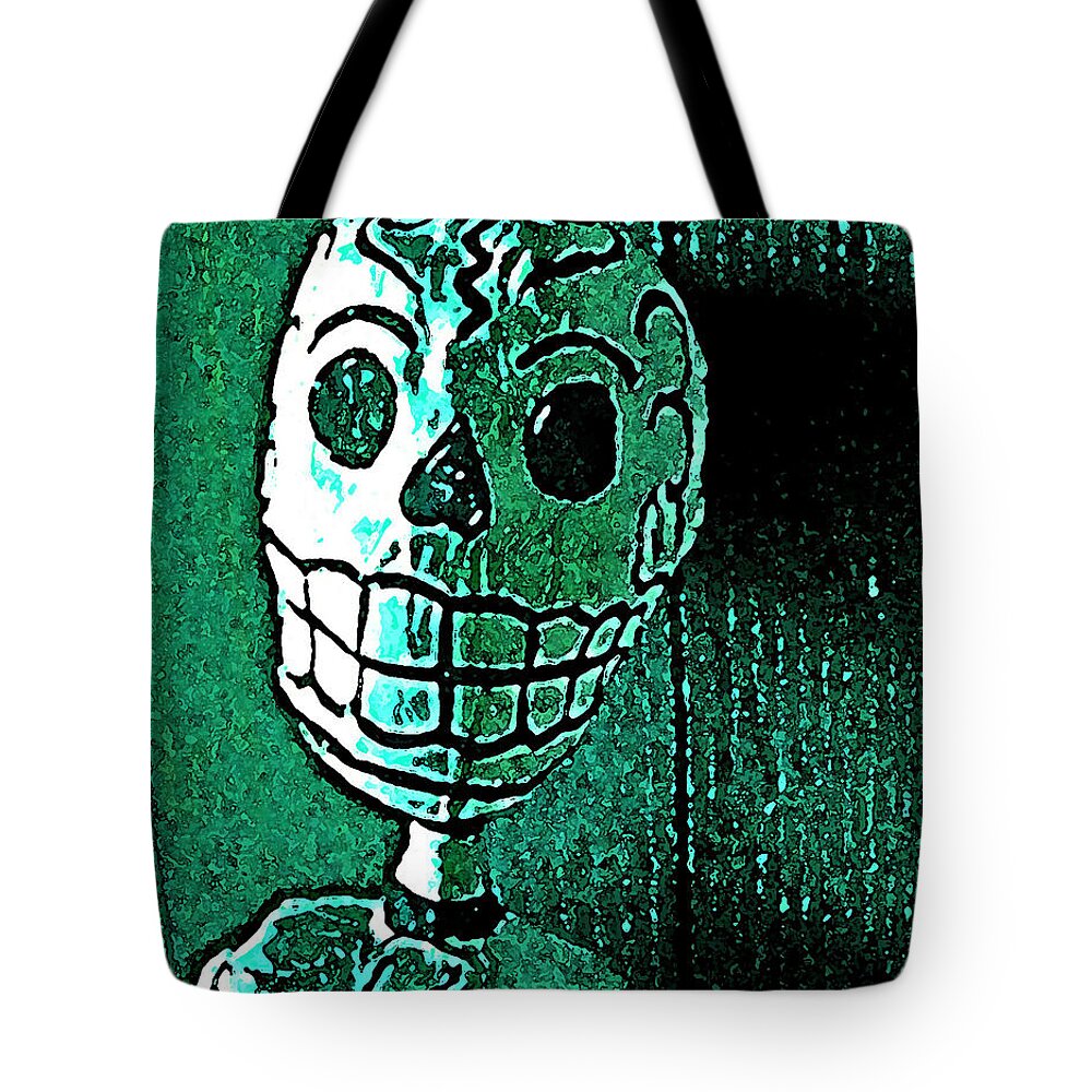 Skull Tote Bag featuring the photograph Muertos 4 by Pamela Cooper