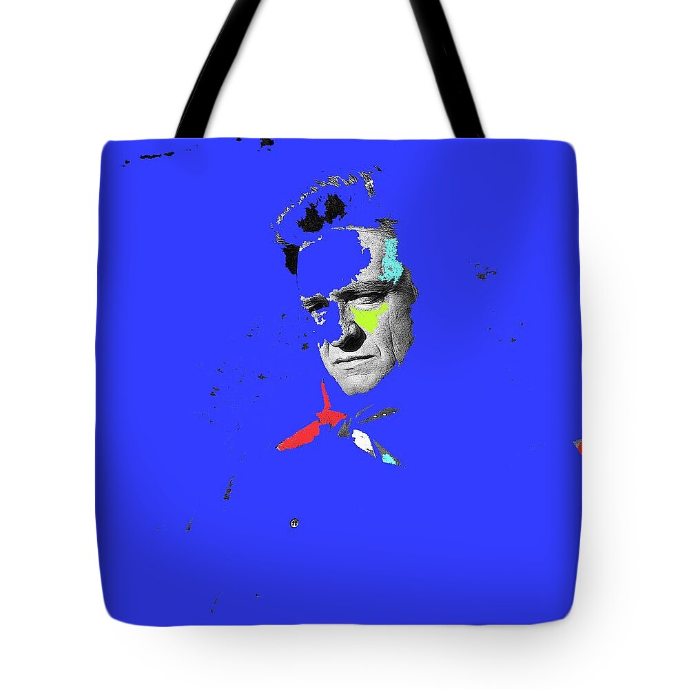 Multi Colored Johnny Cash Collage Old Tucson Arizona 1971 Tote Bag featuring the photograph Multi colored Johnny Cash collage Old Tucson Arizona 1971-2008 by David Lee Guss