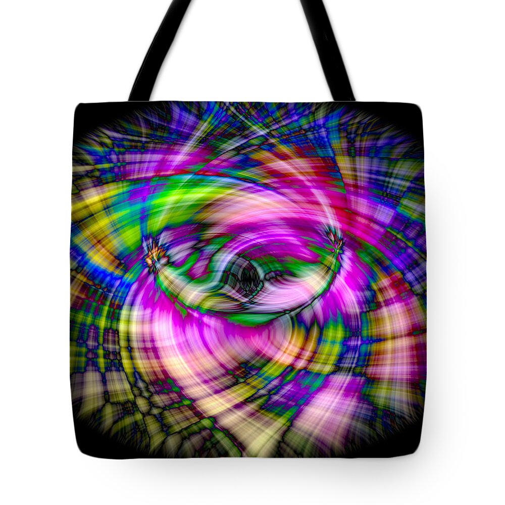 Abstract Tote Bag featuring the photograph Multicolored Plaid by Penny Lisowski