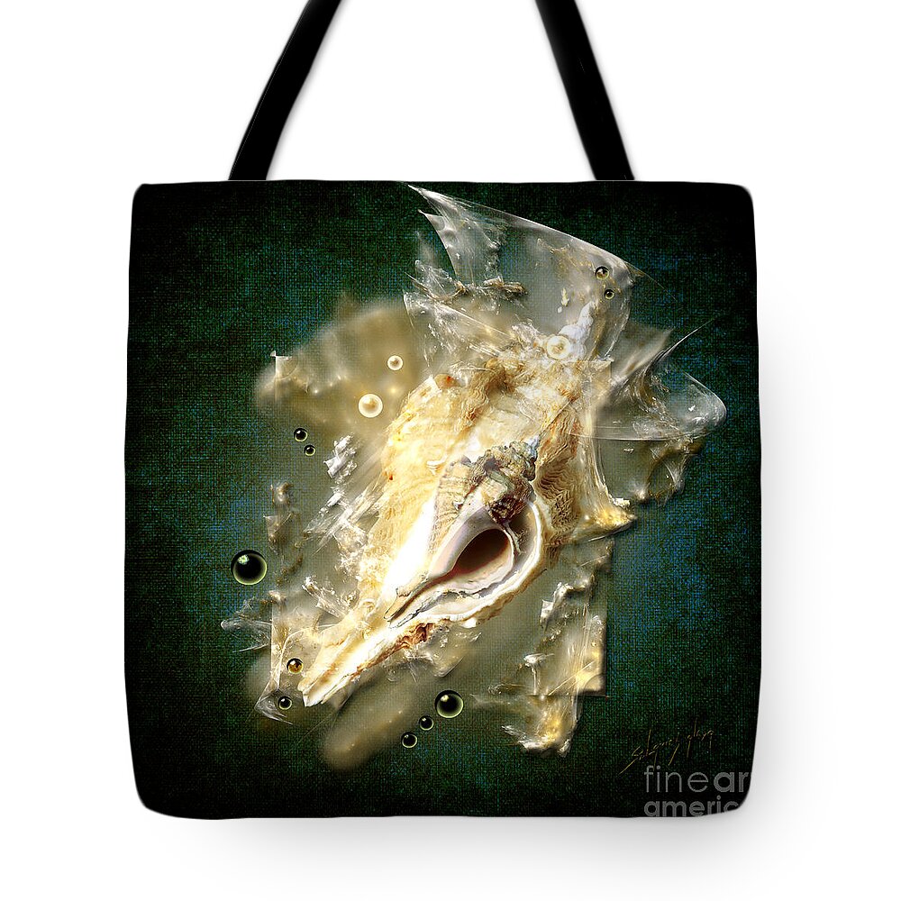 Abstract Tote Bag featuring the painting Multidimensional finds by Alexa Szlavics