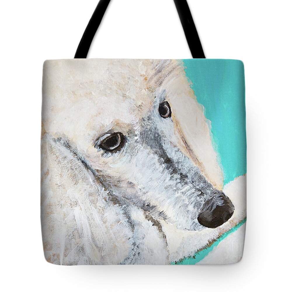 Dog Tote Bag featuring the painting Murphy by Kathy Strauss
