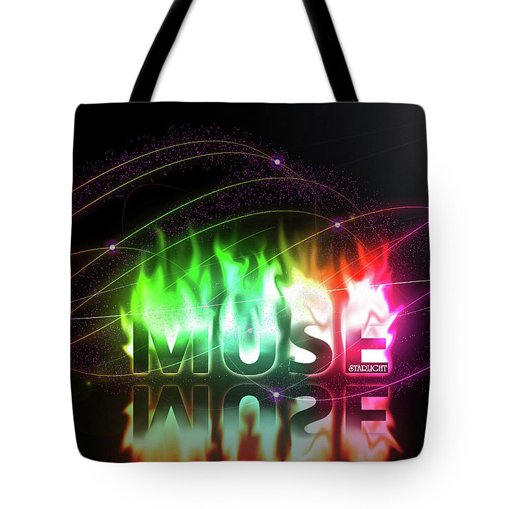 Muse Tote Bag featuring the digital art Muse by Maye Loeser