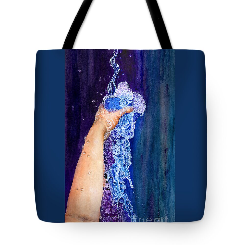 God Tote Bag featuring the painting My Cup Runneth Over by Nancy Cupp
