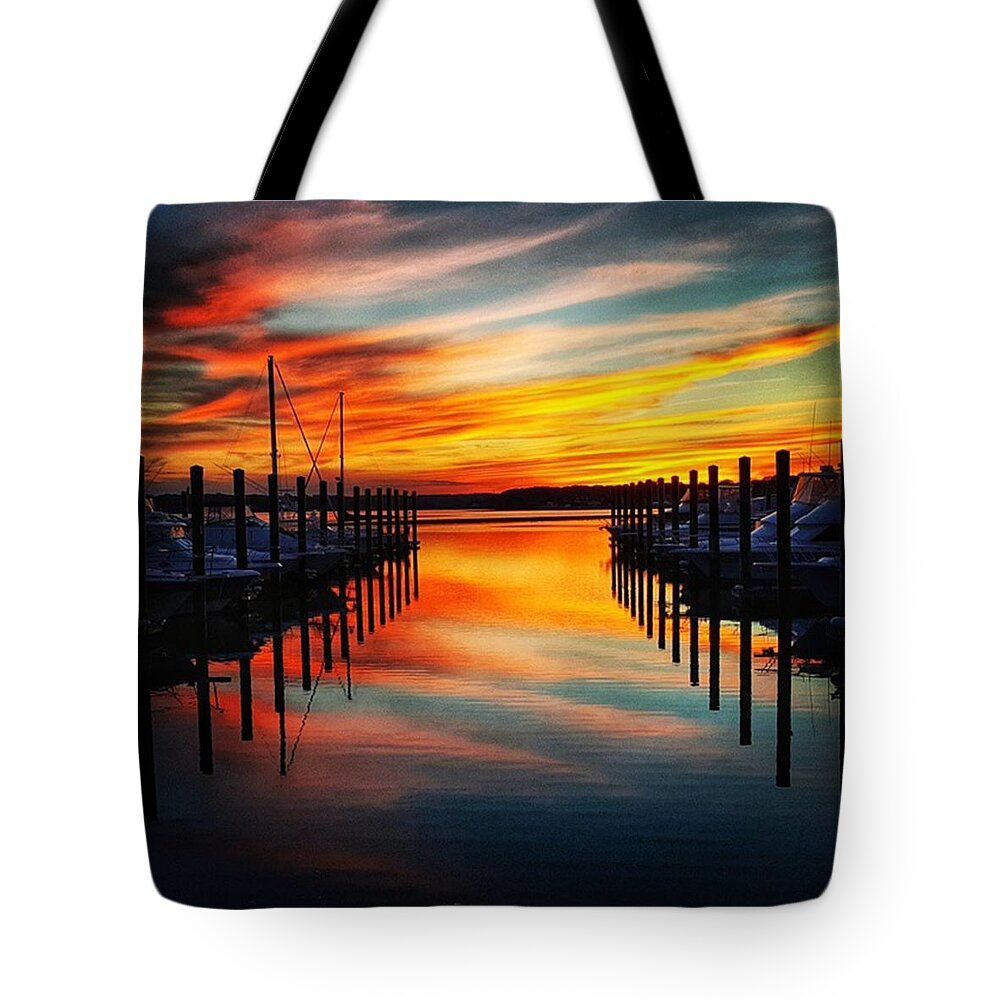  Tote Bag featuring the photograph My Favorite Place To Watch The Sunset by Lauren Fitzpatrick