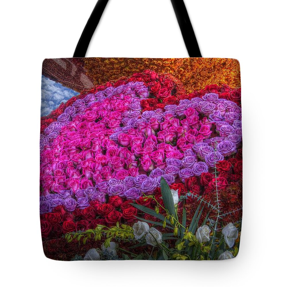 Hearts Tote Bag featuring the photograph My Heart of Roses by Mathias 