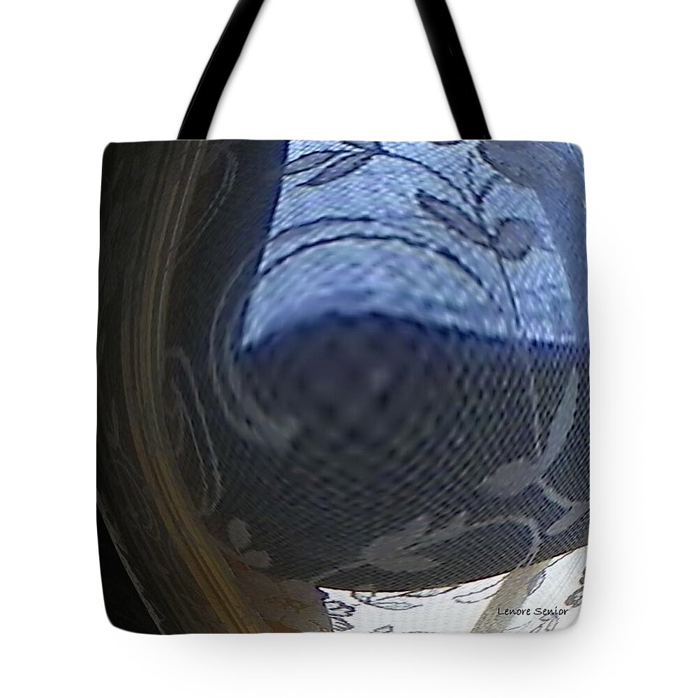 Abstract Tote Bag featuring the photograph My Interpretation of the Wolf Hotel by Lenore Senior