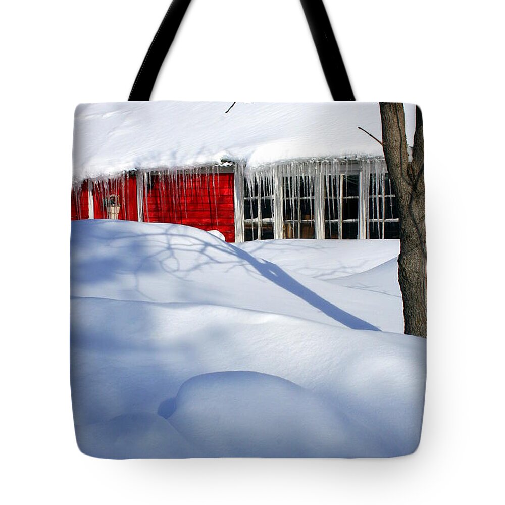 Barn Tote Bag featuring the photograph My Summer Studio by Julie Lueders 