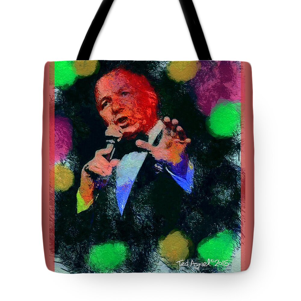 Art Tote Bag featuring the painting My Way by Ted Azriel