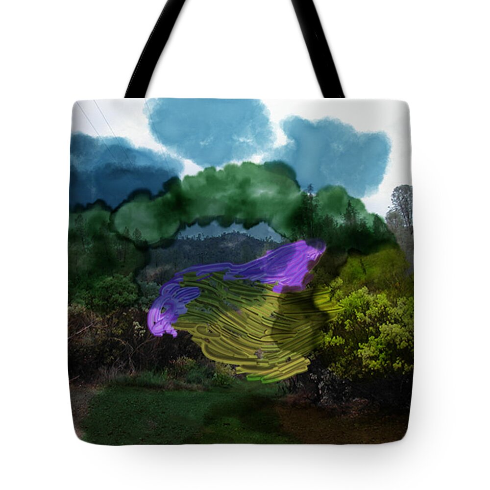 Digital Tote Bag featuring the photograph Mysteries In The Chapparal by Richard Baron