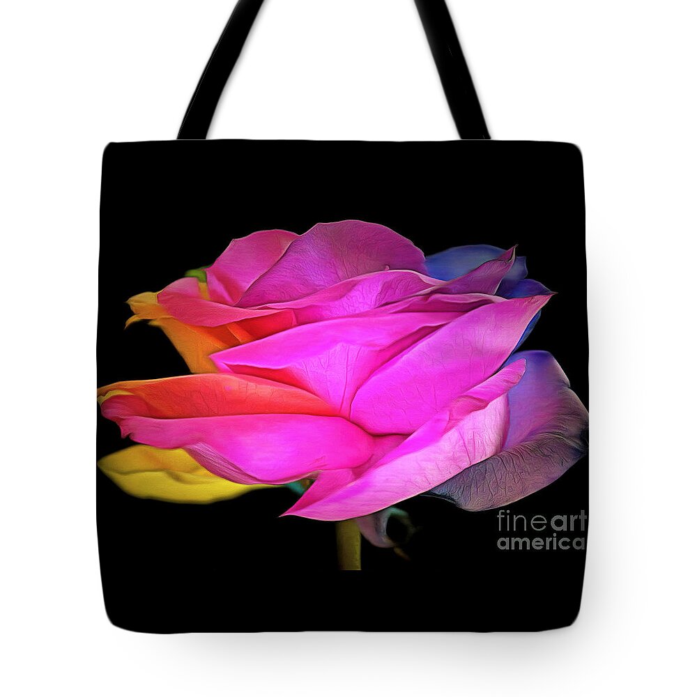 Rose Tote Bag featuring the photograph Mysterious Love by Krissy Katsimbras
