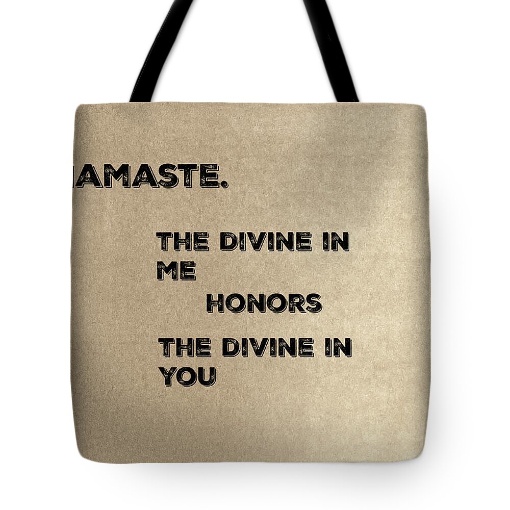Namaste Tote Bag featuring the photograph Namaste #2 by Joseph S Giacalone