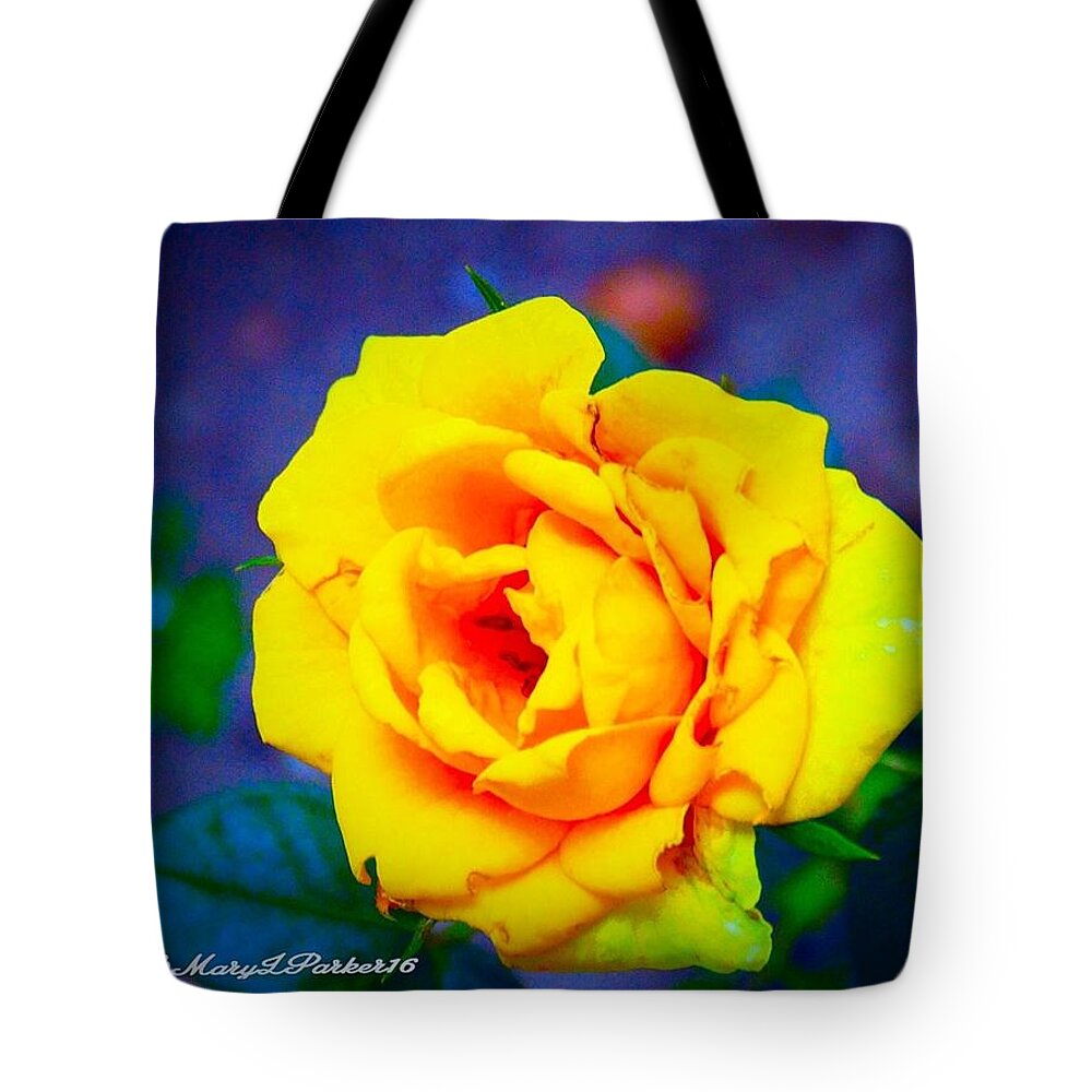 Photograph Tote Bag featuring the photograph Nana's Yellow Rose by MaryLee Parker