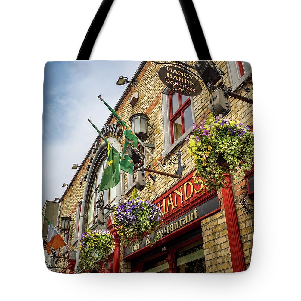 Dublin Tote Bag featuring the photograph Nancy Hands Bar by Mark Llewellyn
