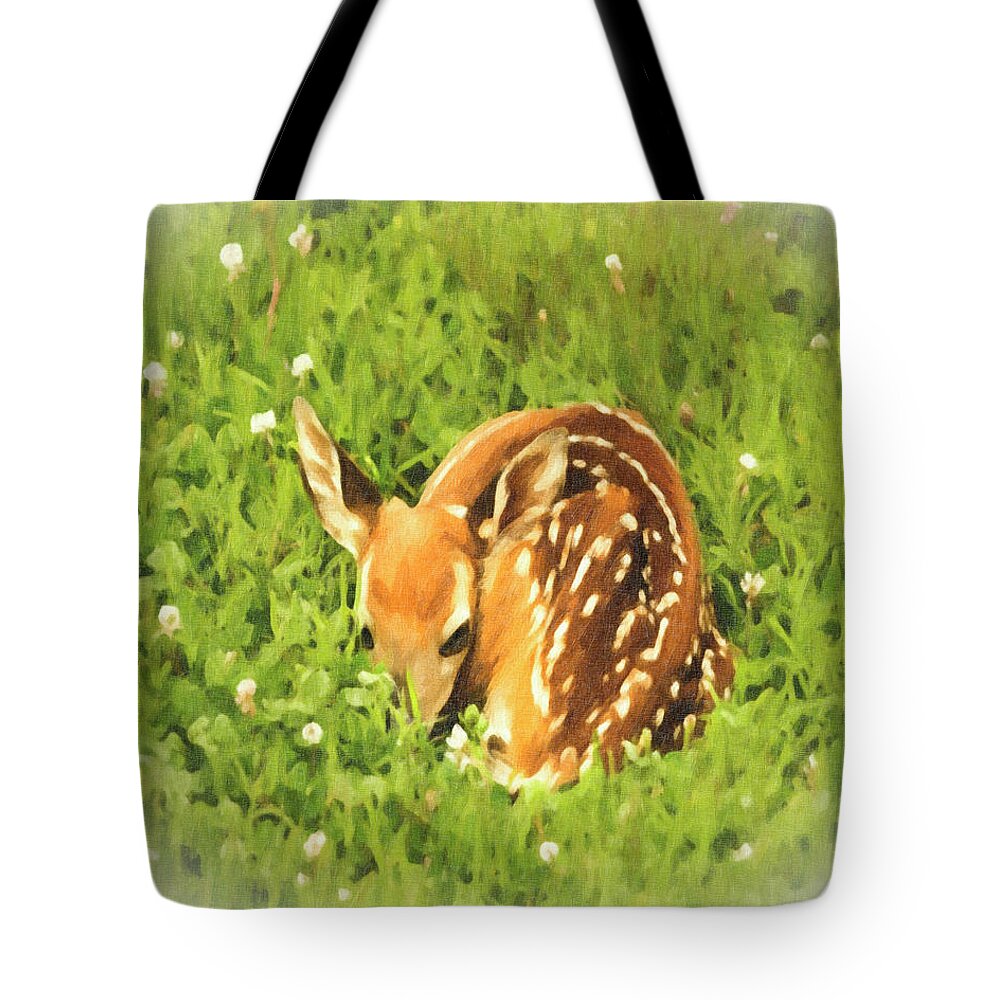 Painting Tote Bag featuring the photograph Nap Time by Mark Allen