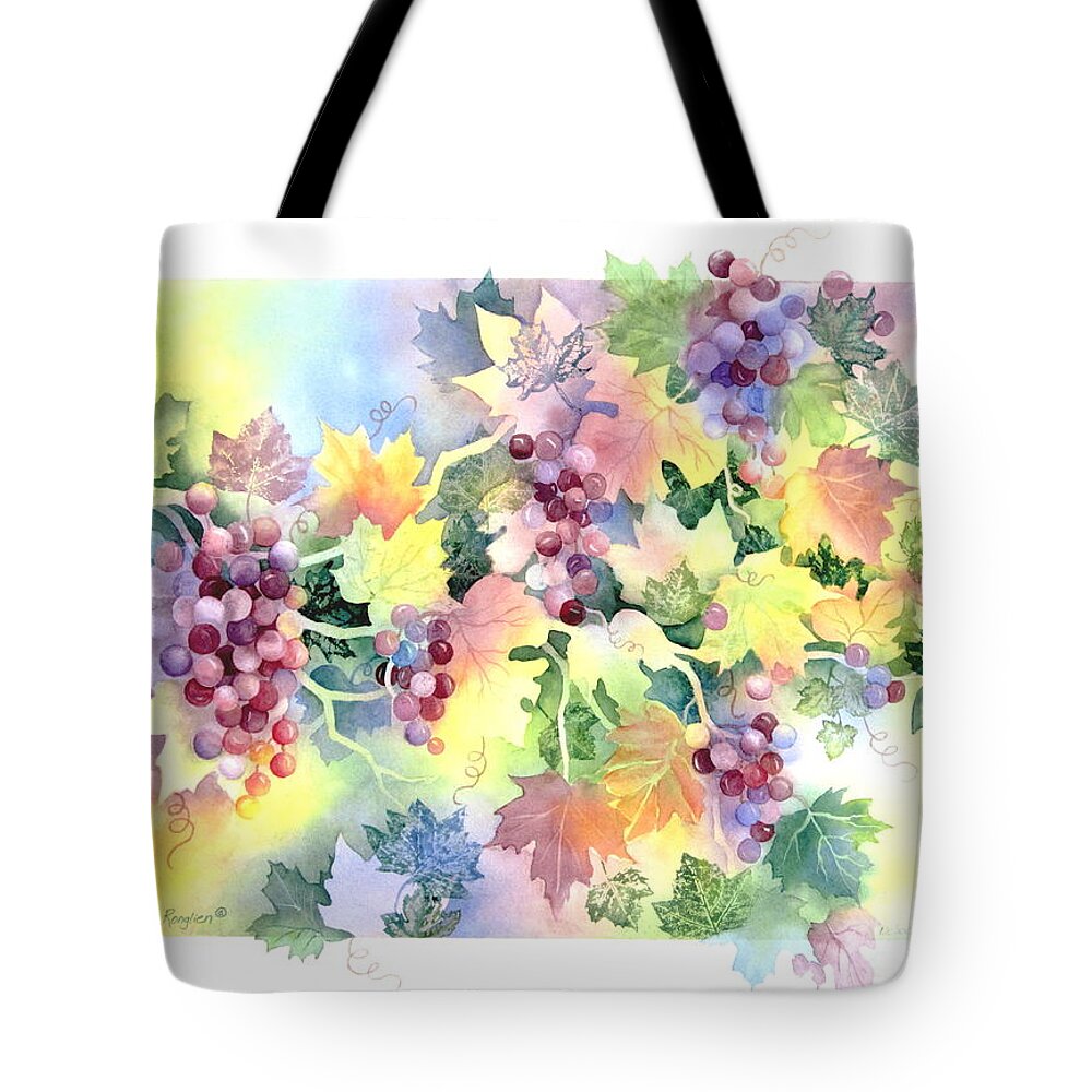 Napa Valley Tote Bag featuring the painting Napa Valley Morning by Deborah Ronglien