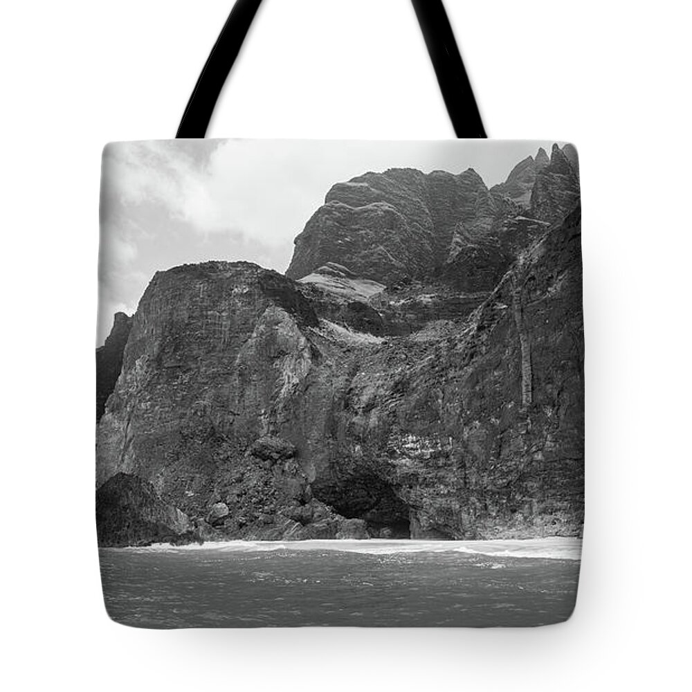 Cliff Tote Bag featuring the photograph Napali Cliff by Jason Wolters