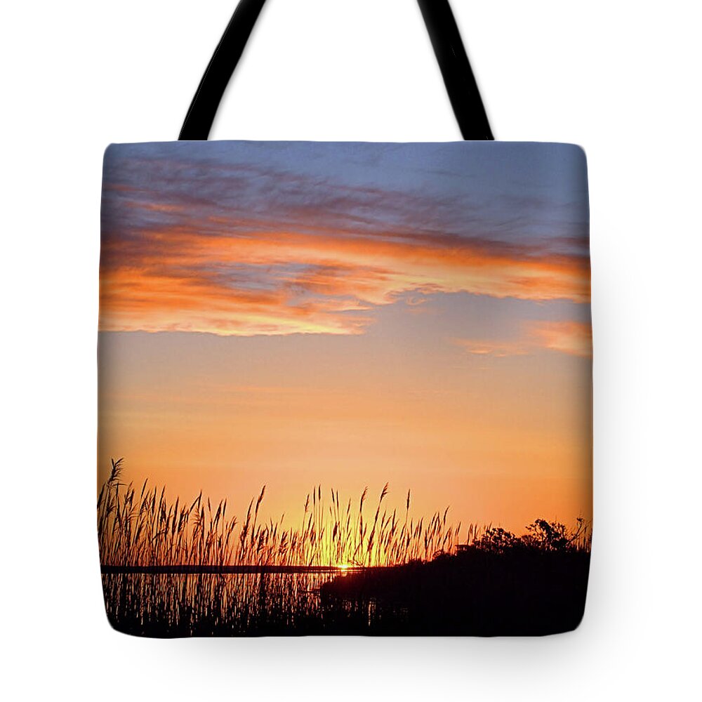 Seas Tote Bag featuring the photograph Narrow Bay Sunrise I I by Newwwman