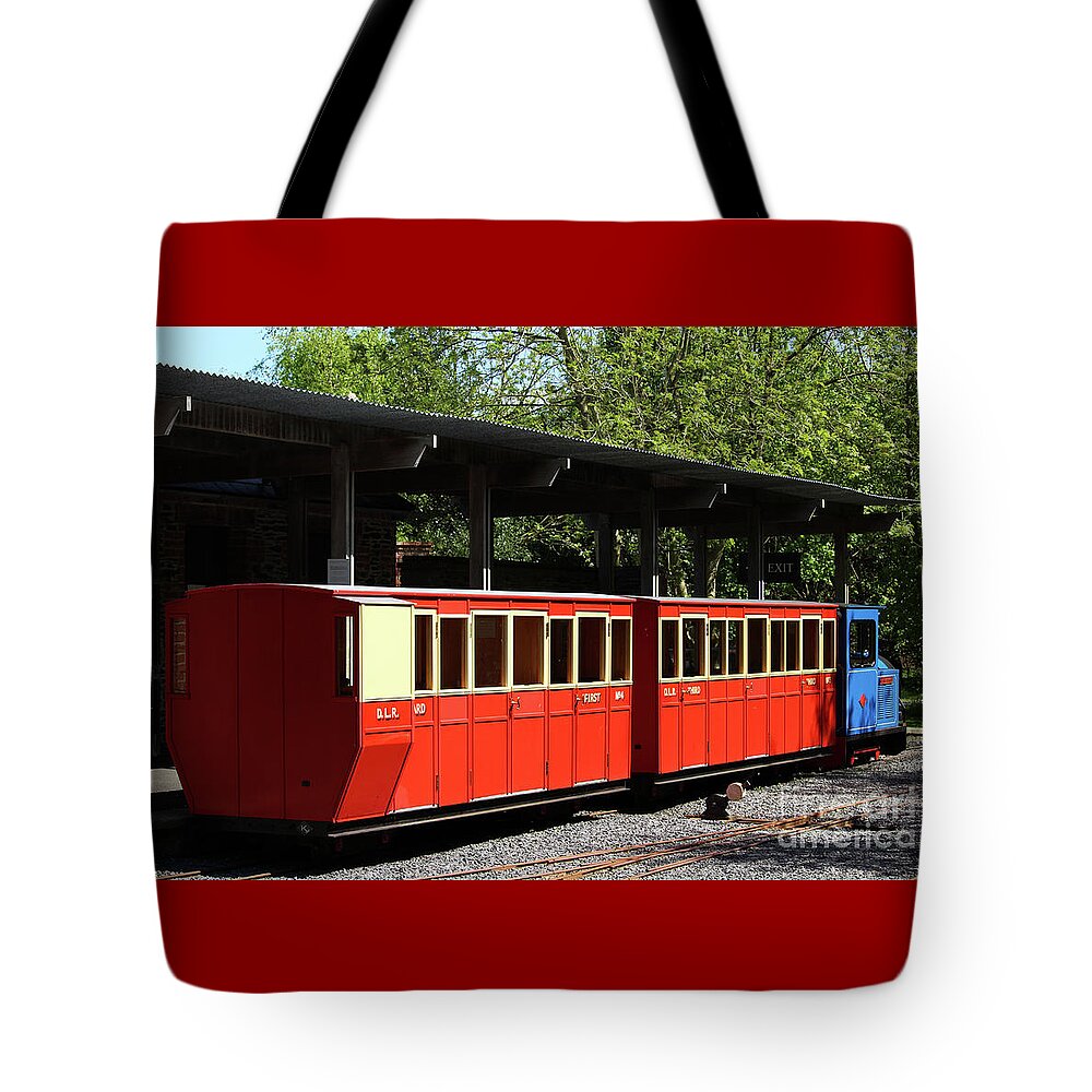 Oakfield Park Raphoe Tote Bag featuring the photograph Narrow Gauge Donegal Ireland by Eddie Barron
