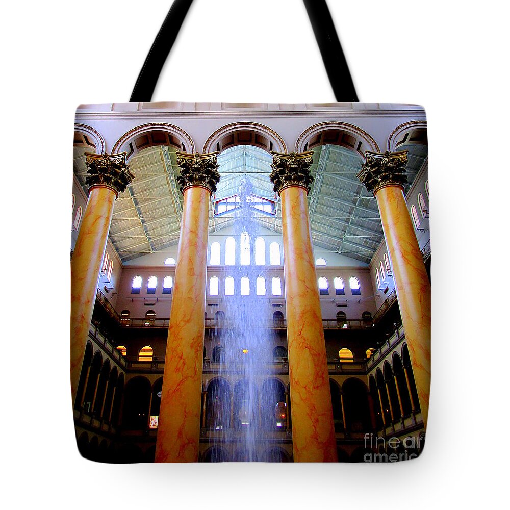 Washington Tote Bag featuring the photograph National Building Museum 3 by Randall Weidner