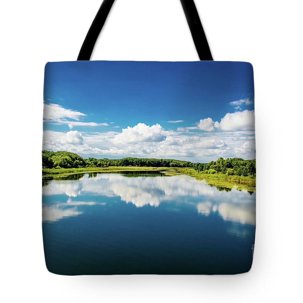 Austria Tote Bag featuring the photograph National Park Wetlands of the River Danube in Austria by Andreas Berthold