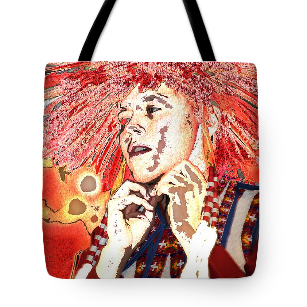 Native Americans Tote Bag featuring the photograph Native Prince by Audrey Robillard