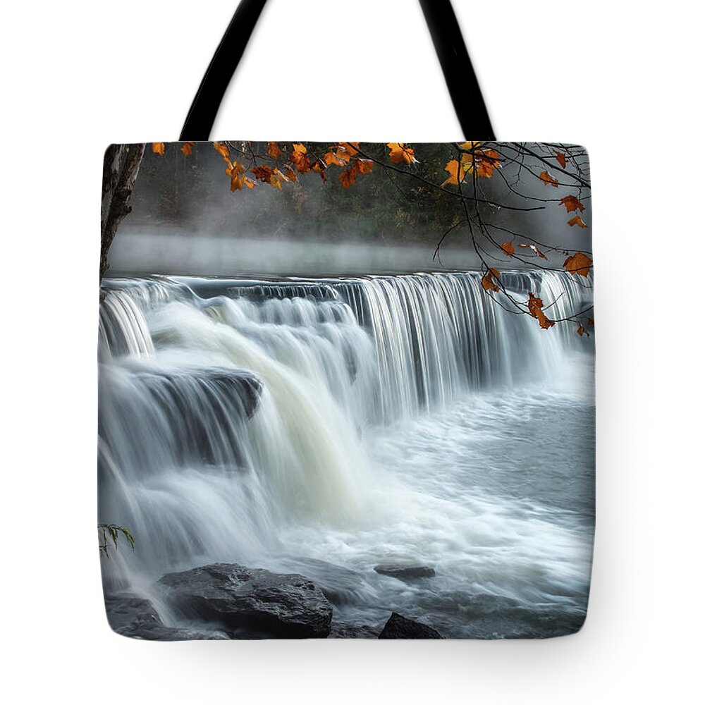 Arkansas Tote Bag featuring the photograph Natural Dam Falls by James Barber