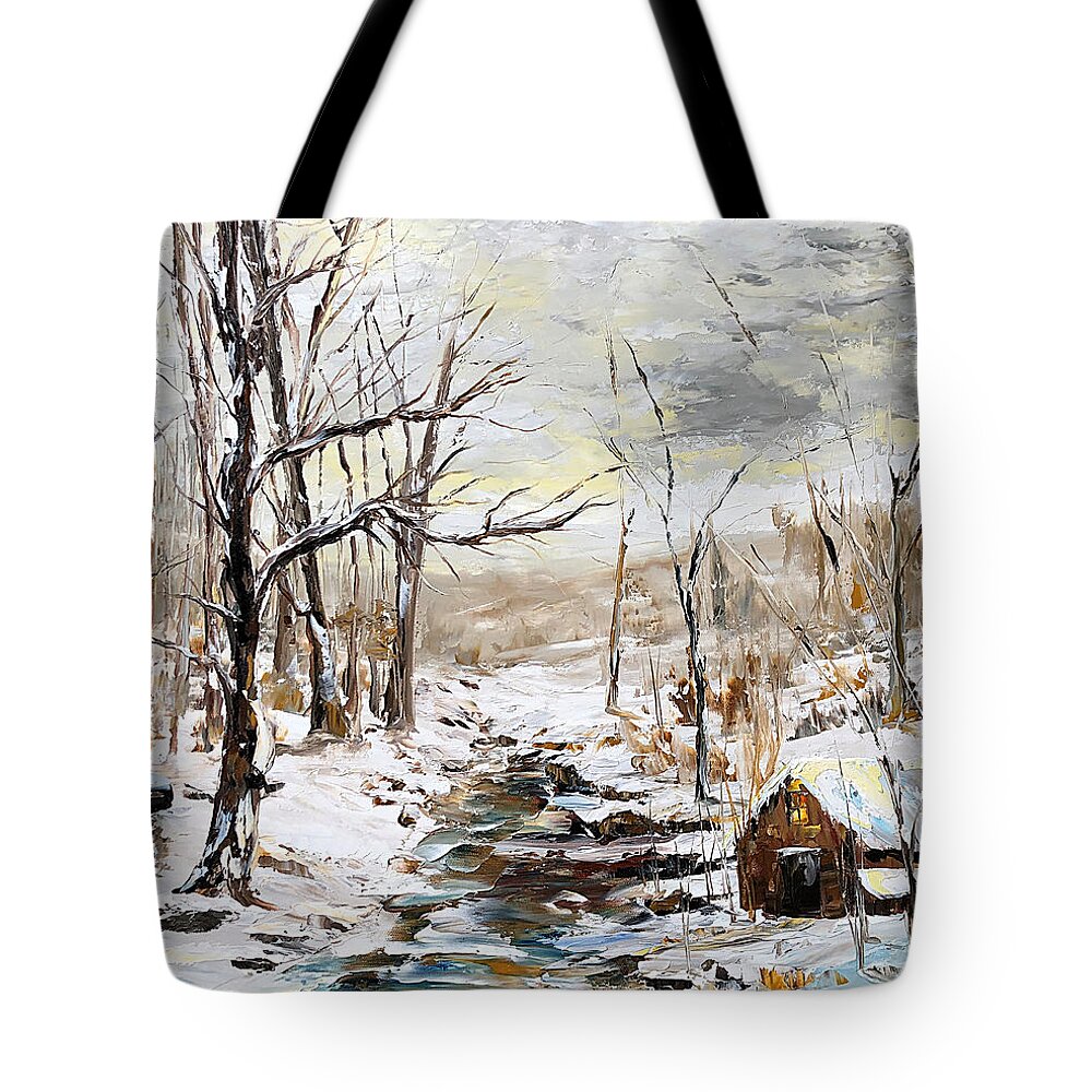  Tote Bag featuring the painting Natural Forest by Kevin Brown