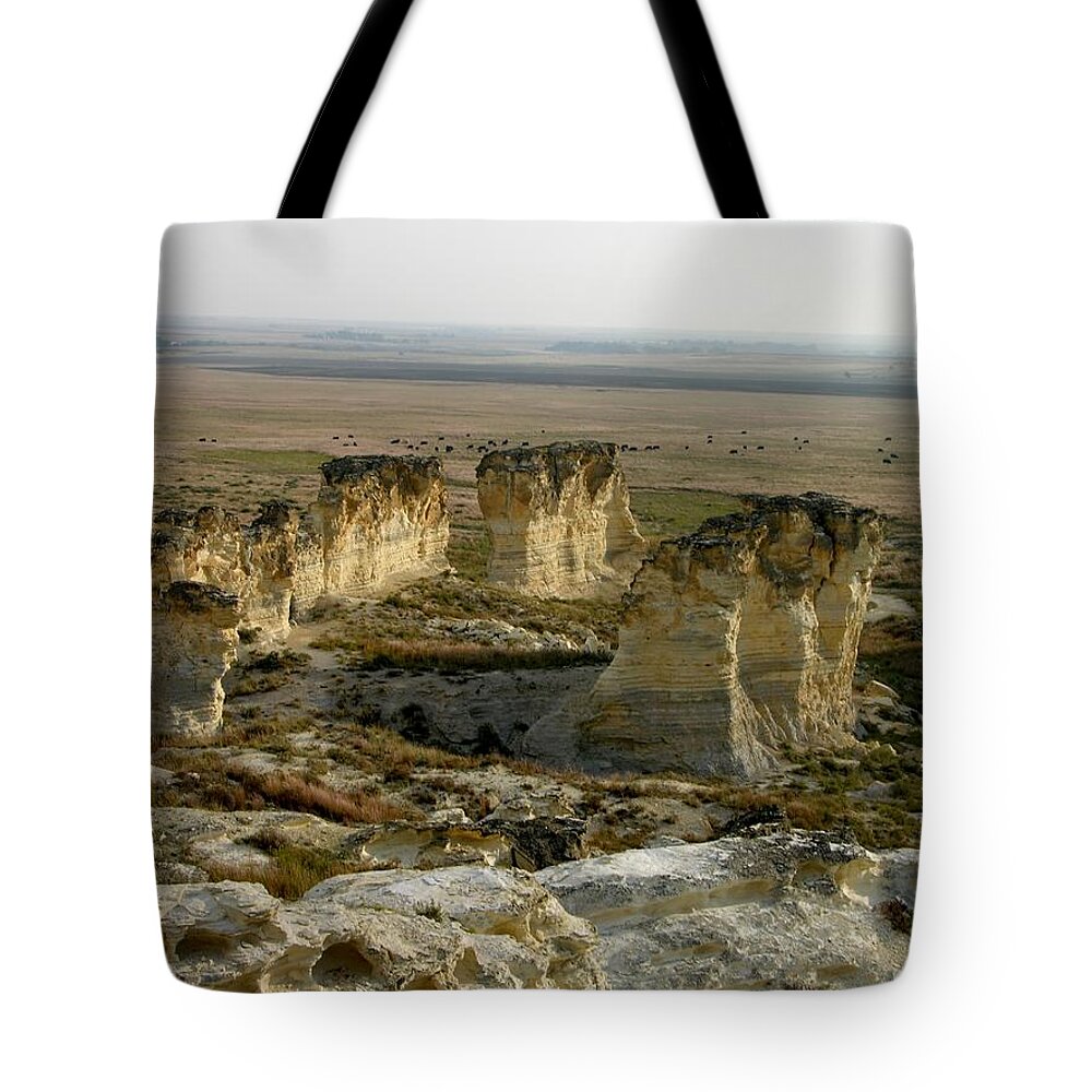 Kansas Tote Bag featuring the photograph Natural Stonehenge by Keith Stokes