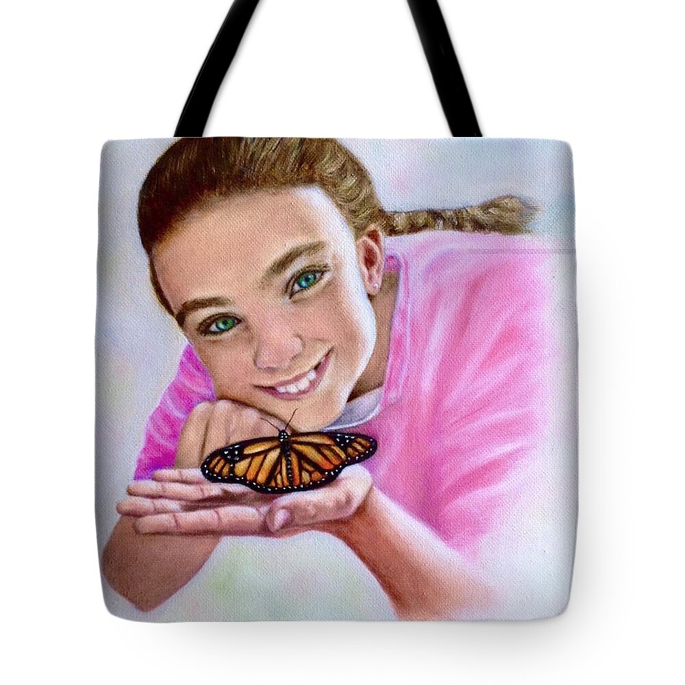 Child Canvas Print Tote Bag featuring the painting Nature's Beauty by Dr Pat Gehr