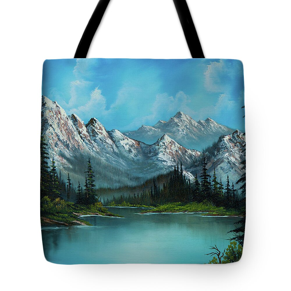 Landscape Tote Bag featuring the painting Nature's Grandeur by Chris Steele