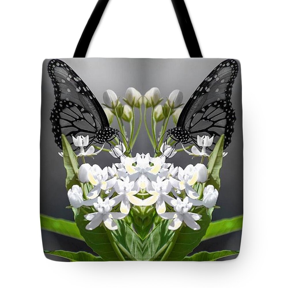 Butterfly Tote Bag featuring the photograph Natures Reflection #butterfly #insect by Michael Moriarty