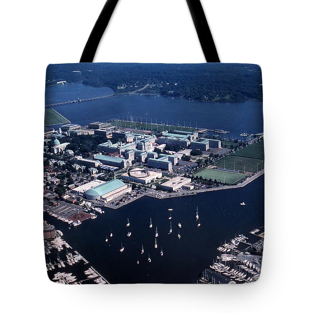 Md Tote Bag featuring the photograph Naval Academy by Skip Willits