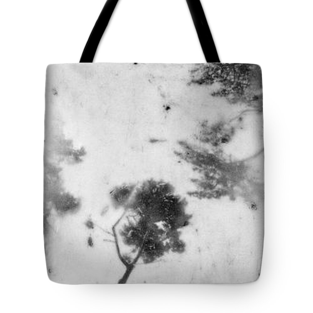Encaustic Tote Bag featuring the mixed media Nebula Nature by Roseanne Jones